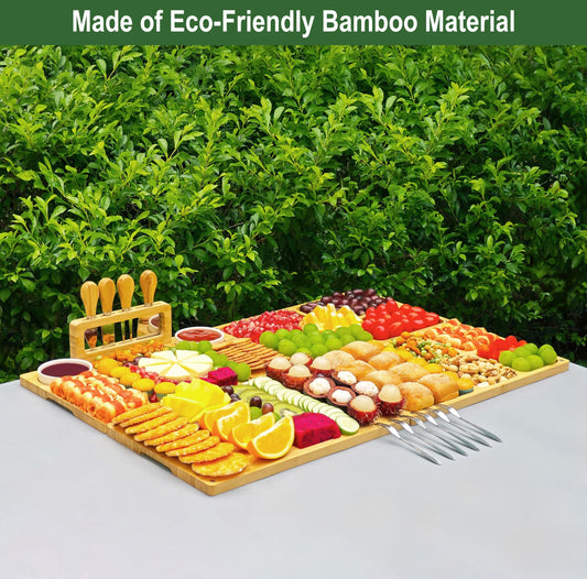 CENBOSS Set mit 4 Charcuterie-Brettern, Käsebrett-Geschenk-Set, Einweihungs- und Einzugsgeschenke