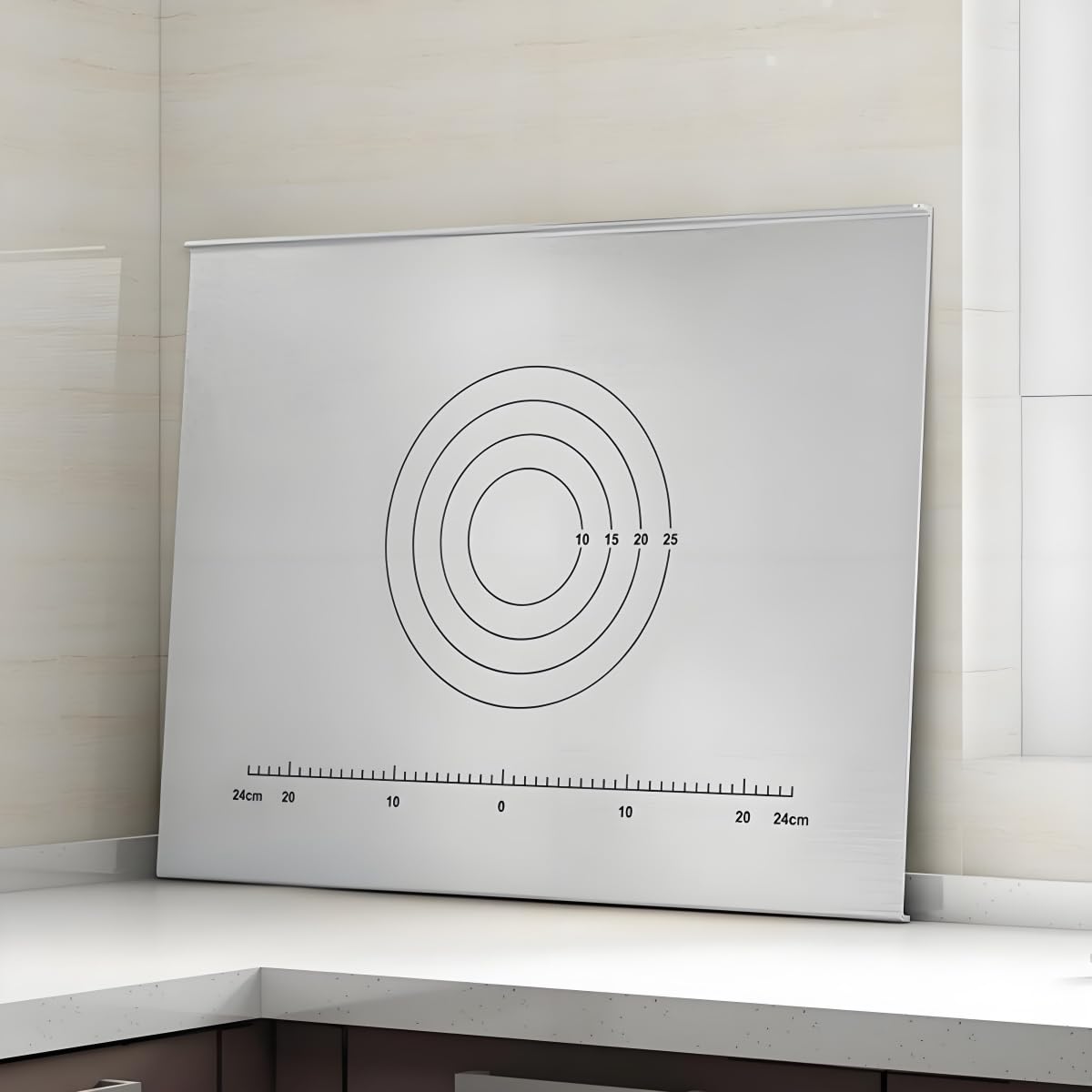 316 Edelstahl Schneidebrett Groß - Frühstücksbrettchen, Küchenbrett Antibakteriell, Zum Kneten, Arbeitsplatte (60 * 58cm)