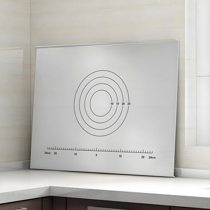 316 Edelstahl Schneidebrett Groß - Frühstücksbrettchen, Küchenbrett Antibakteriell, Zum Kneten, Arbeitsplatte (60 * 58cm)