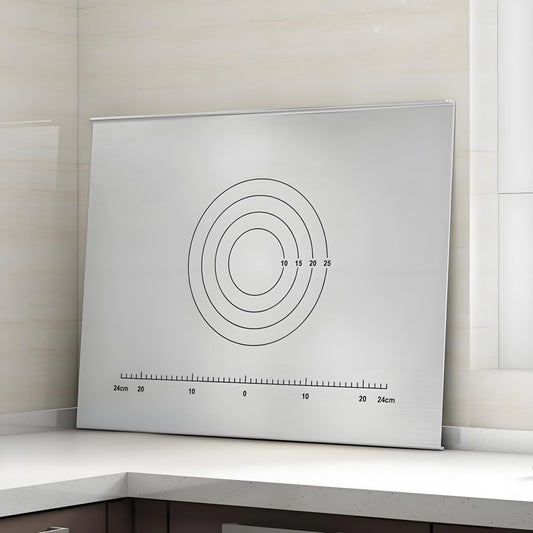 316 Edelstahl Schneidebrett Groß - Frühstücksbrettchen, Küchenbrett Antibakteriell, Zum Kneten, Arbeitsplatte (60 * 58cm)