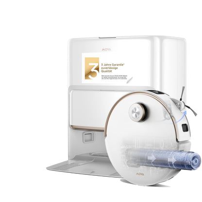 MOVA Z60 Ultra Roller Complete Saugroboter mit Wischfunktion, 28.000 Pa, StepMaster 2.0, HydroForce