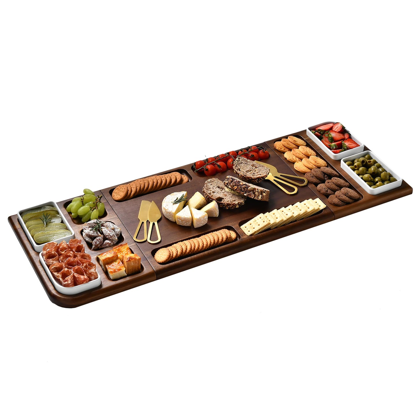 Shanik Premium Charcuterie Board – Magnetisches Käsebrett & Serviertablett aus Holz – Doppelseitig, Ohne Gravur, Perfekt als Geschenk