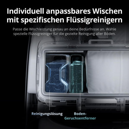 DJI ROMO P Transparent Saugroboter mit Wischfunktion, 25.000 Pa, 200 Tage wartungsfrei
