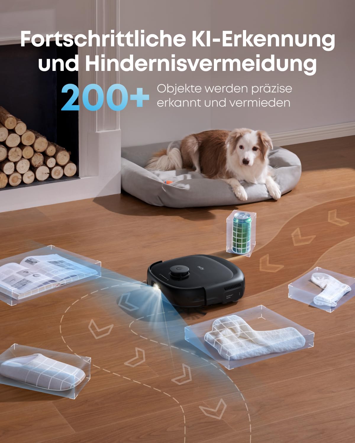eufy E25 Omni Saug- und Wischroboter, 20.000 Pa, HydroJet System, Anti-Verheddern