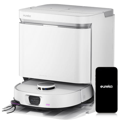 Eureka J15 Max Ultra Saugroboter mit Wischfunktion, 22.000 Pa, 80℃ Heißwasser, Anti-Wickel