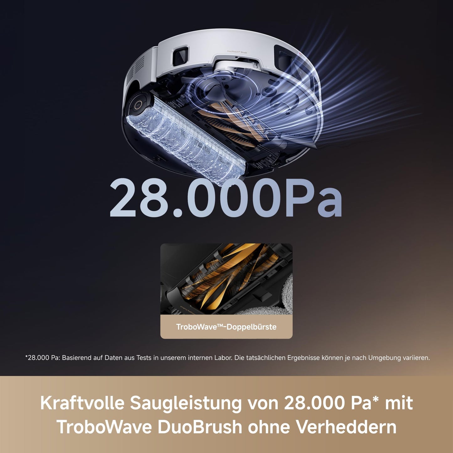MOVA Z60 Ultra Roller Complete Saugroboter mit Wischfunktion, 28.000 Pa, StepMaster 2.0, HydroForce
