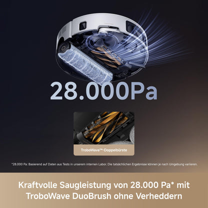 MOVA Z60 Ultra Roller Complete Saugroboter mit Wischfunktion, 28.000 Pa, StepMaster 2.0, HydroForce