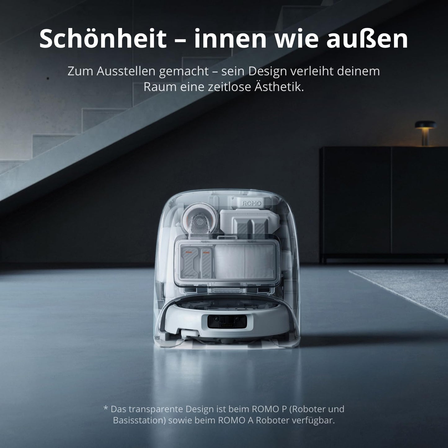 DJI ROMO P inkl. Zubehörset Saugroboter mit Wischfunktion, 25.000 Pa, 200 Tage wartungsfrei