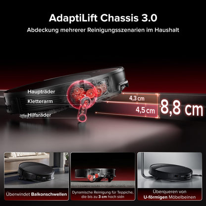 Roborock Saros 20 Saugroboter mit Wischfunktion, 36.000 Pa, AdaptiLift 3.0, StarSight 2.0