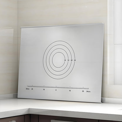 316 Edelstahl Schneidebrett Groß - Frühstücksbrettchen, Küchenbrett Antibakteriell, Zum Kneten, Arbeitsplatte (60 * 58cm)