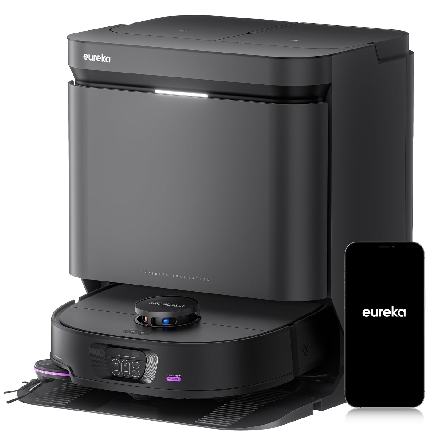 Eureka J15 Max Ultra Saugroboter mit Wischfunktion, 22.000 Pa, Selbstreinigung, IntelliView 2.0