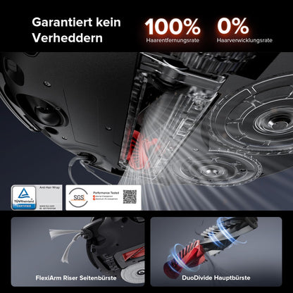Roborock Saros 10R Saugroboter mit Wischfunktion, 22.000 Pa, 7,98cm Ultra-Slim, Zero-Tangle