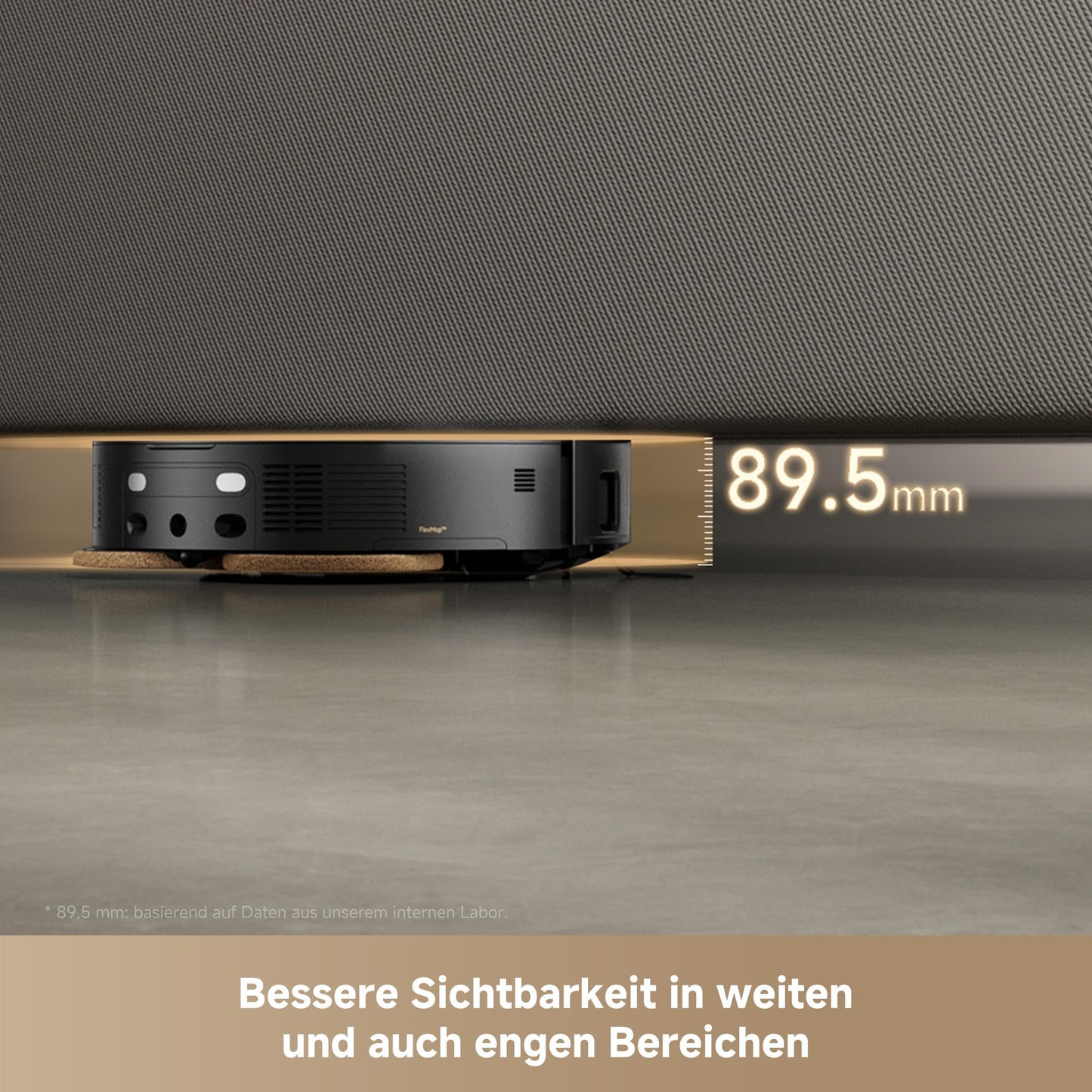 Mova Mobius 60 Saugroboter mit MopSwap, 30.000 Pa, 8cm Hindernisüberquerung, 100°C PTC