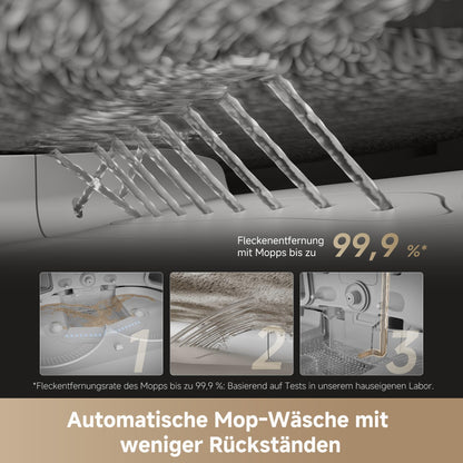 dreame X50 Ultra Complete Saugroboter mit Wischfunktion, 20.000 Pa, 6cm Hindernisfreiheit, KI-Navigation