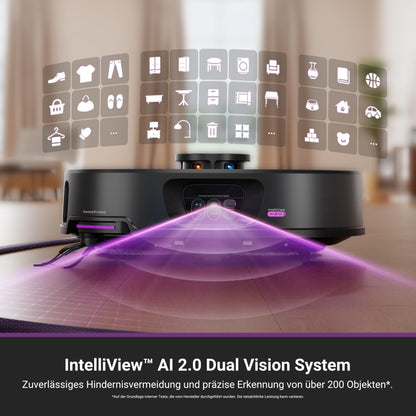 Eureka J15 Max Ultra Saugroboter mit Wischfunktion, 22.000 Pa, Selbstreinigung, IntelliView 2.0