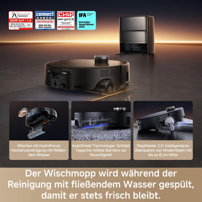 Mova Z60 Ultra Roller Complete Saugroboter mit Wischfunktion, 28.000 Pa, 8cm Hindernisse, LiftPro