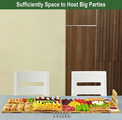 CENBOSS Set mit 4 Charcuterie-Brettern, Käsebrett-Geschenk-Set, Einweihungs- und Einzugsgeschenke