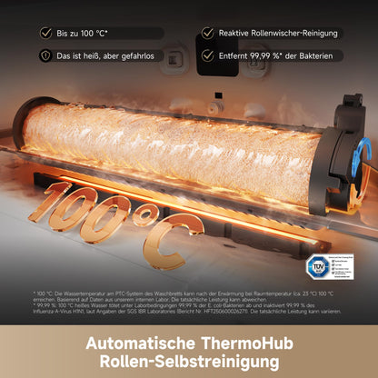 dreame Aqua10 Ultra Roller Complete Saugroboter mit Wischfunktion, 30.000 Pa, 8cm Hindernisfreiheit