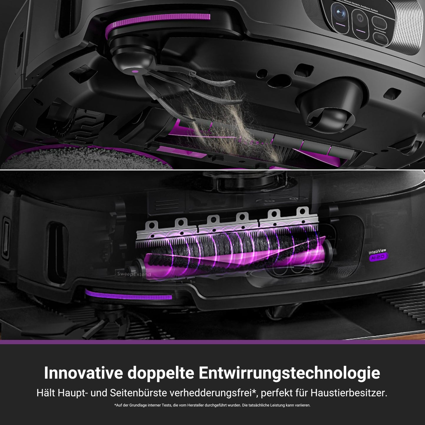 Eureka J15 Max Ultra Saugroboter mit Wischfunktion, 22.000 Pa, Selbstreinigung, IntelliView 2.0