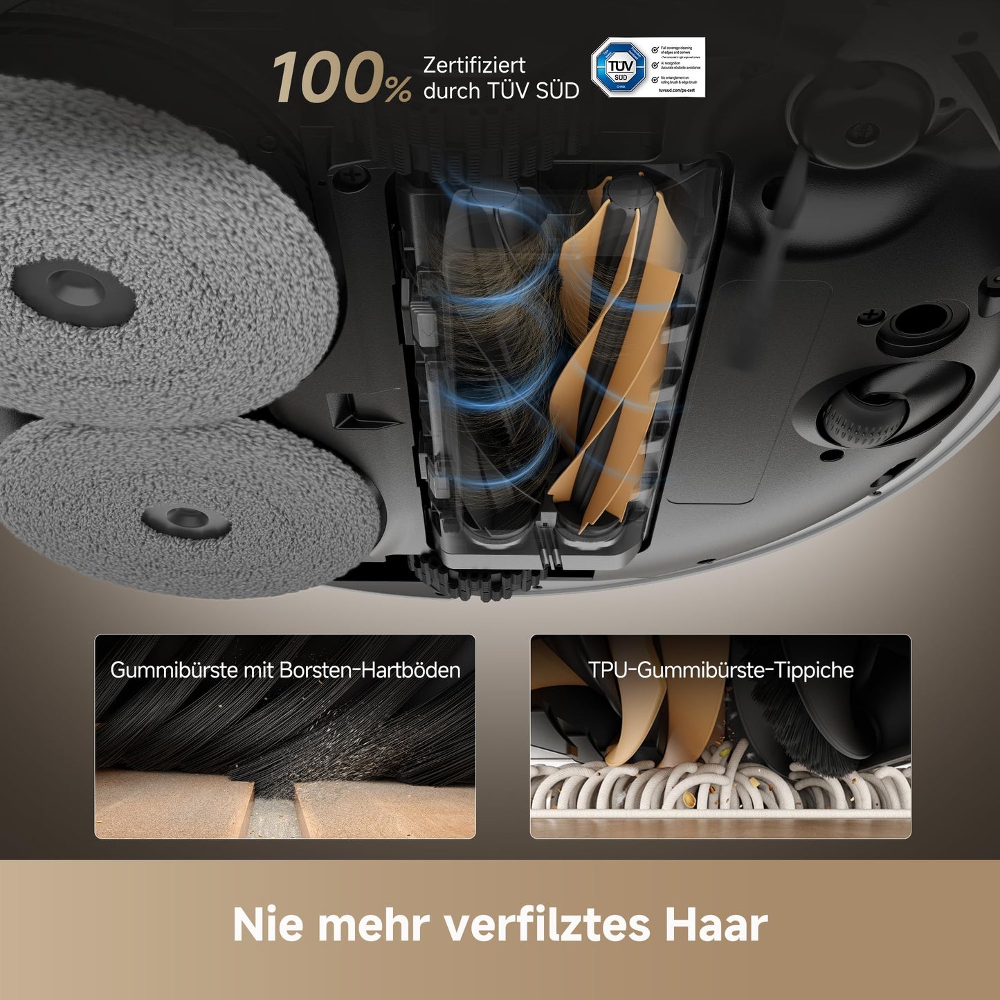 dreame X50 Ultra Complete Saugroboter mit Wischfunktion, 20.000 Pa, 6cm Hindernisfreiheit, KI-Navigation