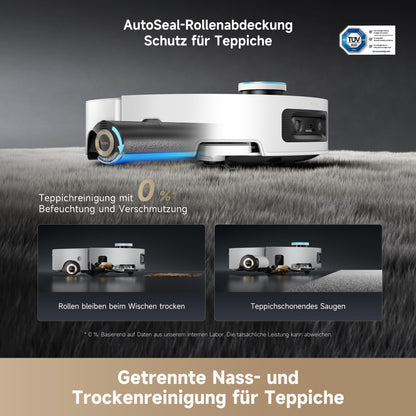 dreame Aqua10 Ultra Roller Complete Saugroboter mit Wischfunktion, 30.000 Pa, 8cm Hindernisfreiheit