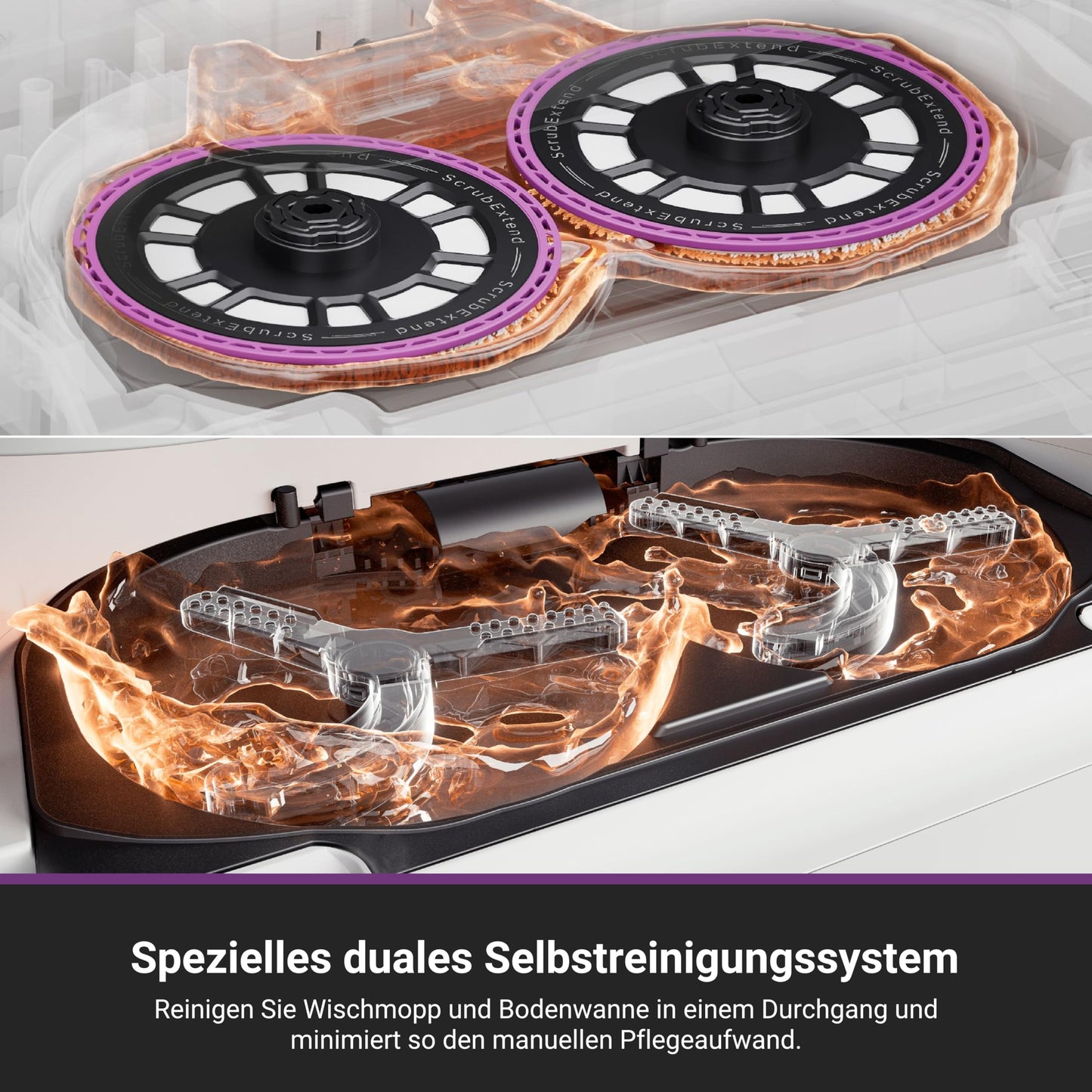 Eureka J15 Max Ultra Saugroboter mit Wischfunktion, 22.000 Pa, 80℃ Heißwasser, Anti-Wickel